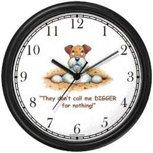  Wire Fox Terrier Dog Cartoon or Comic   JP Animal Wall Clock 