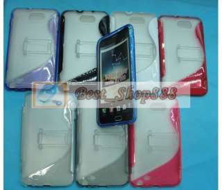 10pcs/Lot PC+TPU Stand Hard Back Case For Samsung Galaxy Note GT N7000 