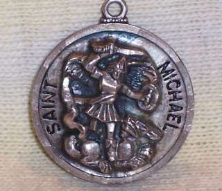 VINTAGE ss ST. MICHAEL SLAYING THE DRAGON Medal CREED  