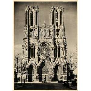  1943 Notre Dame Reims Cathedral Roman Catholic France 