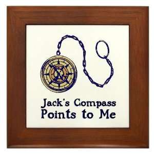  Jacks Compass Points to Me Pirates Framed Tile by 
