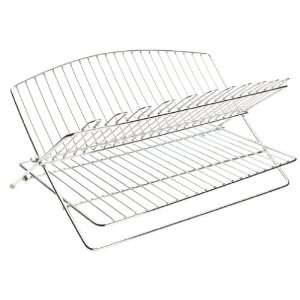 Polder Designer Series Stainless Steel Folding Dish Rack:  