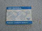 1986 Honda NB50 Aero Owners Manual EXCELLENT CONDITION!!!