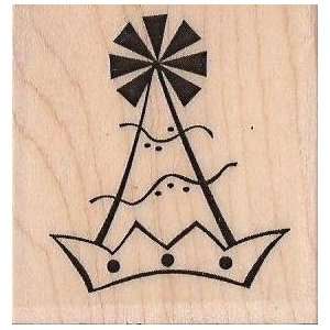  Party Hat Mounted Wooden Stamp // The Cats Pajamas: Arts 