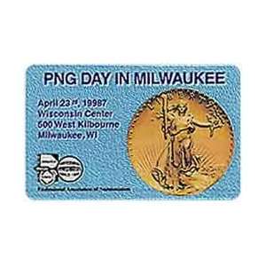   5m PNG Day In Milwaukee Wisconsin (04/98) $20. St. Gaudens Gold Coin
