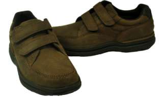 Rockport Mens Chocolate or Sand Casner Nubuck Leather 2 Strap Casual 