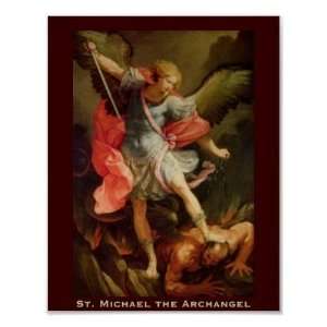  St. Michael the Archangel Print: Home & Kitchen