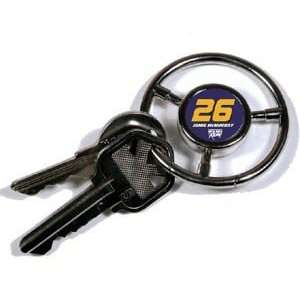  Steering Wheel Key Chain   #26 Jamie McMurray: Sports & Outdoors