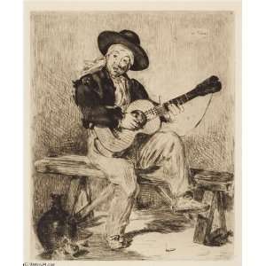   Edouard Manet   32 x 38 inches   Le chanteur espagnol