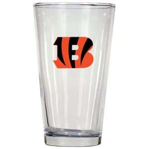  Cincinnati Bengals 3D Logo Pint Glass: Sports & Outdoors
