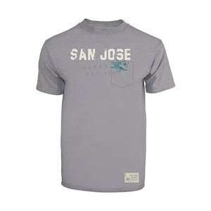Old Time Hockey San Jose Sharks Garment Washed Pocket T shirt   San 