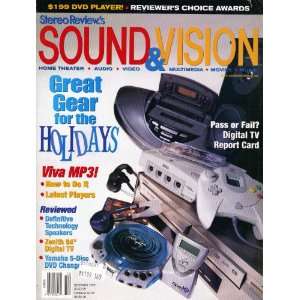  Stereo Reviews Sound & Vision Magazine December 1999 RARE 