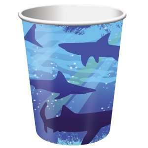  Shark Birthday Paper Beverage Cups Toys & Games