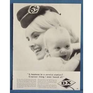   Sunray DX Oil Woman Hostess & Baby Print Ad (2058): Home & Kitchen