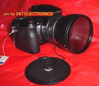 LENS HOOD+ADAPTER+CAP+UV 72mm SetFor SONY DSC H7 H9 H50  