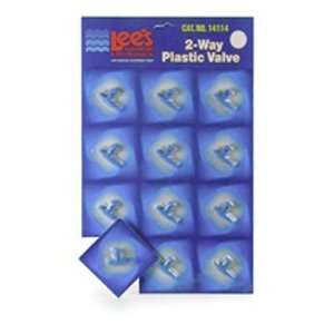  Lee`s Aquarium Plastic Valve 2 Way 12/Card