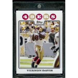  2008 Topps # 187 Vernon Davis   San Francisco 49ers   NFL 
