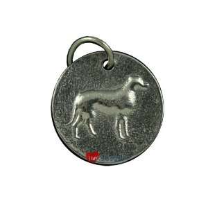  Dog Pet Tag Pewter Dog Silhouette: Kitchen & Dining