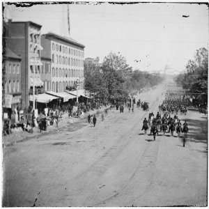   District of Columbia. Infantry passing on Pennsylvania Avenue near the
