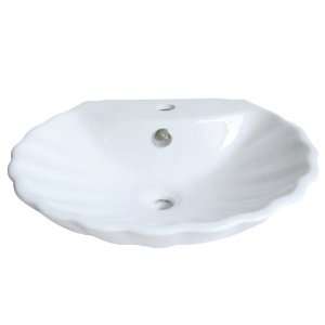   EV9207 Designer Fauceture Oceana Vitreous China Bathroom Vessel, White