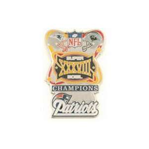   Super Bowl 38 New England Patriots Championship Pin: Sports & Outdoors