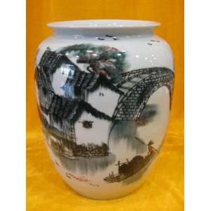  Glazed Color Melon Shape Chinese Porcelain Vase   Hometown 