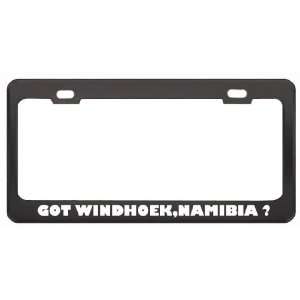 Got Windhoek,Namibia ? Location Country Black Metal License Plate 