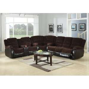   Sectional Sofa in Chocolate Brown Corduroy Fabric: Home & Kitchen