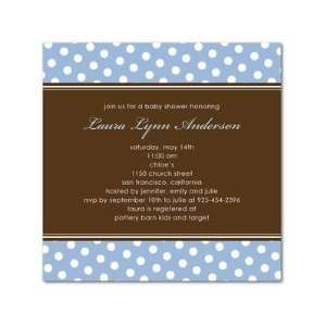  Baby Shower Invitations   Shower Of Dots: Blue By Fine 