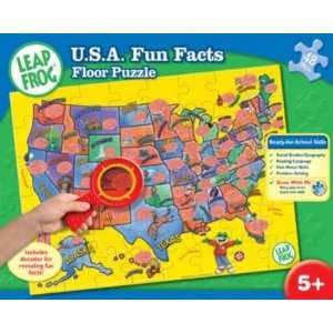    USA Fun Facts   48pc Jigsaw Puzzle by Masterpieces Toys & Games
