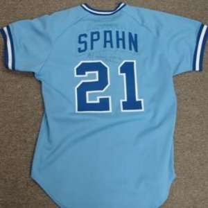  1984 Warren Spahn Atlanta Braves Game Used Autographed 