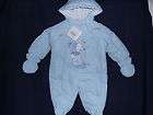 SNOWSUIT(Teddy Bear Caricature) Colour Blue 6 9 mths