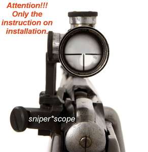   INSTALLATION INSTRUCTIONS Mosin Nagant 91/30 PU Sniper Scope  