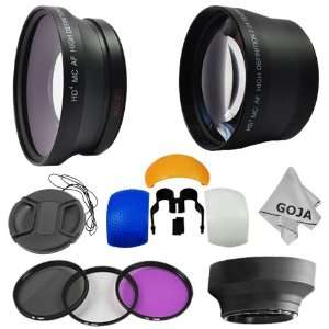 High Definition Lenses + Filter Set (UV, CPL, FLD) + Collapsible Soft 