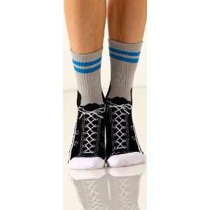  Foot Traffic Womens Non Skid Sneaker Slipper Socks 