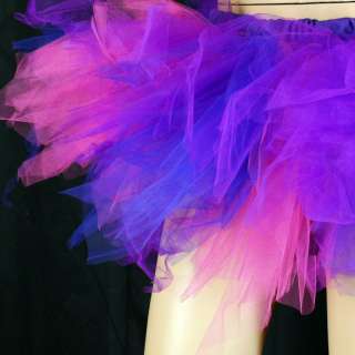 Pink Purple Cheshire UV Neon Trashy Ballet TuTu Adult  