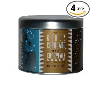 The Kings Cupboard Mint Chocolate Chunk Hot Chocolate, 8 Ounce Cans 
