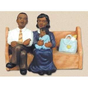   African American Church Pews Figurines Church Family