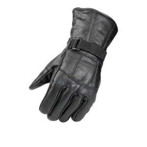  Mossi Mens All Season Leather Glove Medium Black 