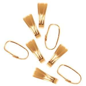  22K Gold Plated Snap Bail For Jewelry Small 6mm (50 Pieces 
