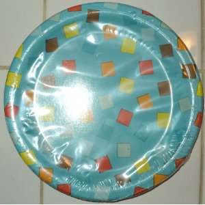 Circles & Squares Dessert Plate Party Supply 8 Count 