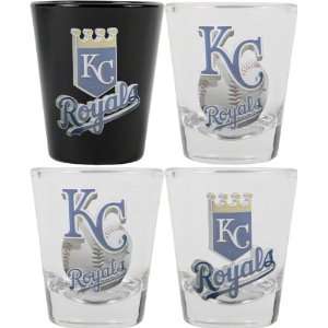  Kansas City Royals 3D Logo Shot Glass Set: Sports 