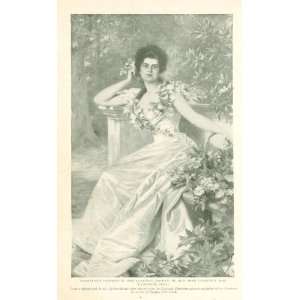    1899 Print Mrs Clarence Mackay of New York 