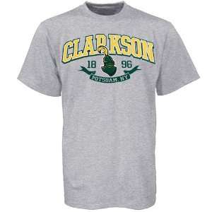  Clarkson Golden Knights Ash School Pride T shirt Sports 