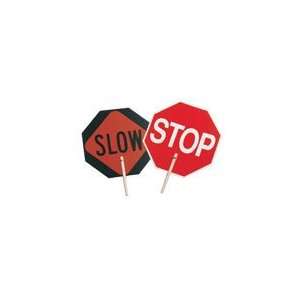   Hanson 55450 STOP / SLOW Traffic Safety Sign with 10 Wood Handle