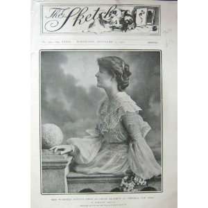   The Sketch 1902 Miss Winifred Arthur Jones Old Print: Home & Kitchen