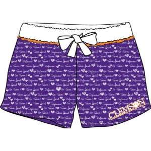 Clemson University Tigers Boxer Style Pajama Night Shorts