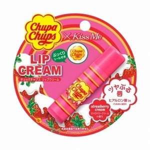 Kiss Me x Chupa Chups Japan Lip Cream 3.5g with Gel Sticker Deco 