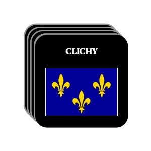  Ile de France   CLICHY Set of 4 Mini Mousepad Coasters 