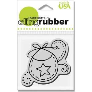  Cling Star Baby Bib   Rubber Stamps Arts, Crafts & Sewing